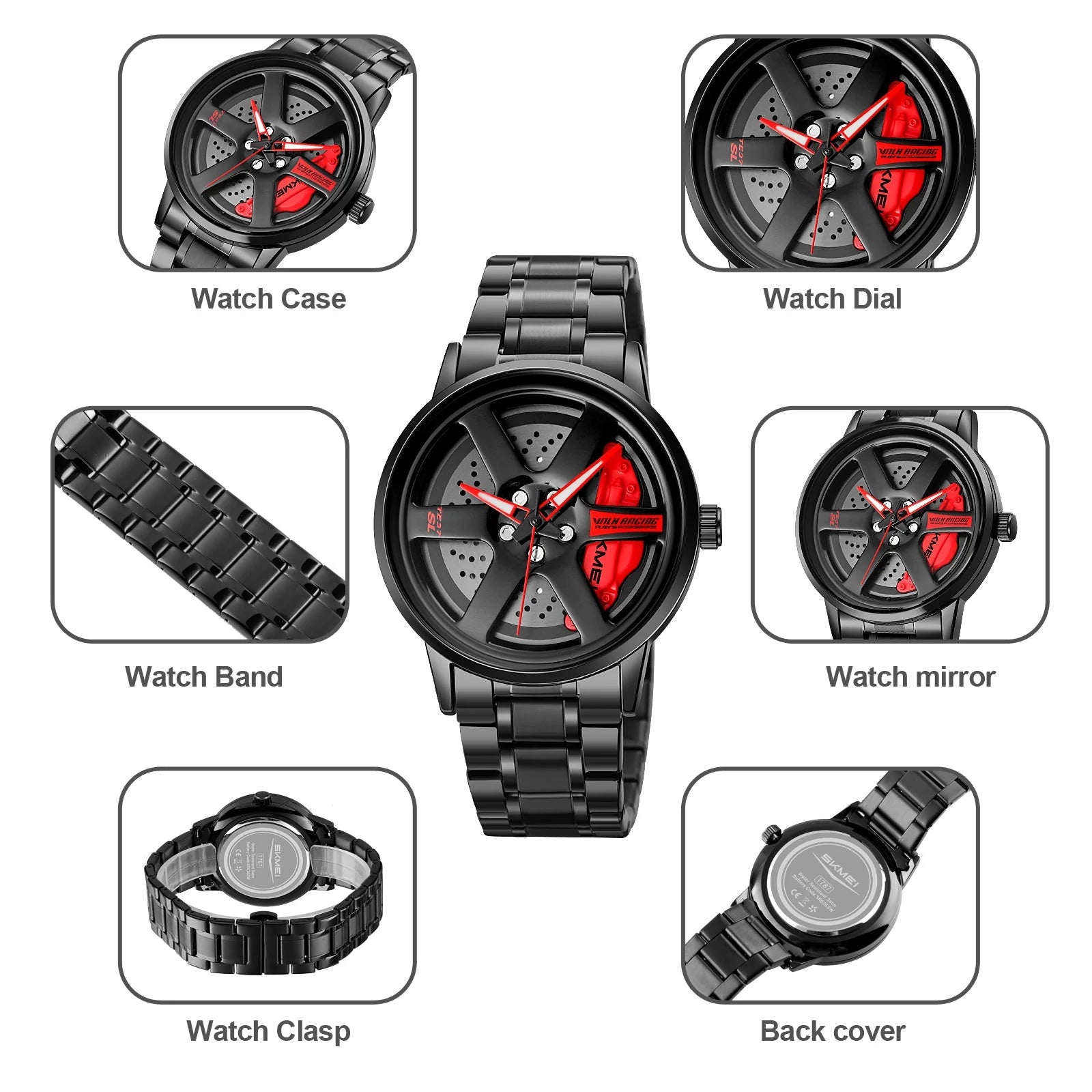 SKMEI 1787 Wheels Rolling Creative Watch
